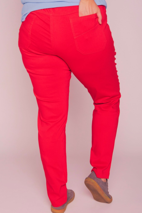 Spodnie Cevlar B09 nogawka zwężana kolor czerwony
