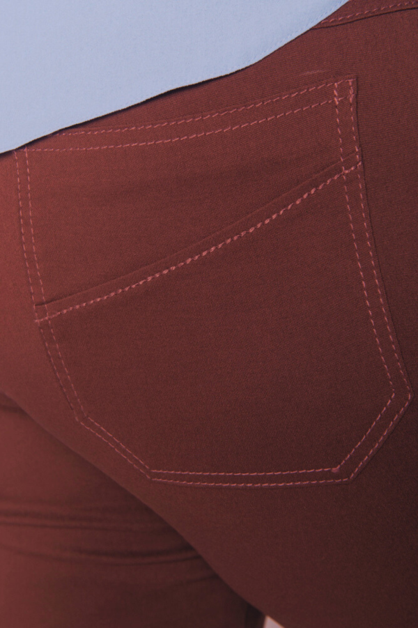 Spodnie Cevlar B09 nogawka zwężana kolor czekoladowy