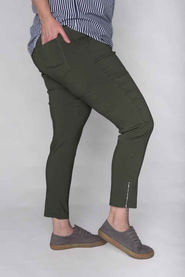 Spodnie CEVLAR z zameczkami kolor khaki