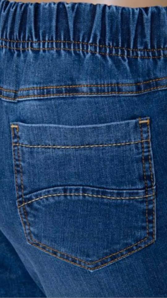 Spodnie z jeansu Cevlar BJ 01 kolor granatowy plus size XXL