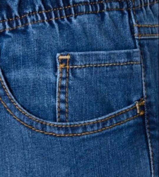 Spodnie z jeansu Cevlar BJ 01 kolor granatowy plus size XXL