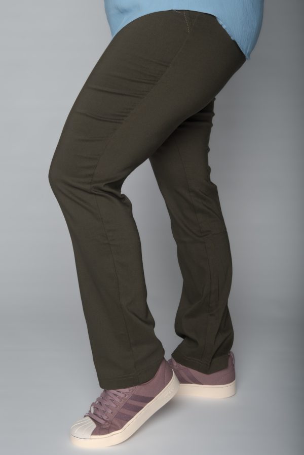 Spodnie CEVLAR prosta nogawka kolor ciemna zieleń wojskowa