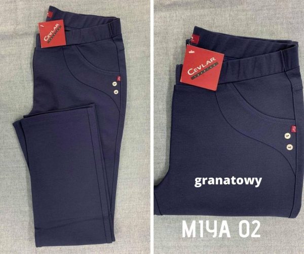 Spodnie ciepłe Cevlar Miya 02 prosta nogawka kolor granatowy