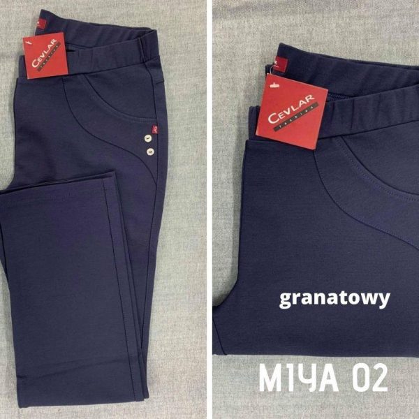 Spodnie ciepłe Cevlar Miya 02 prosta nogawka kolor granatowy