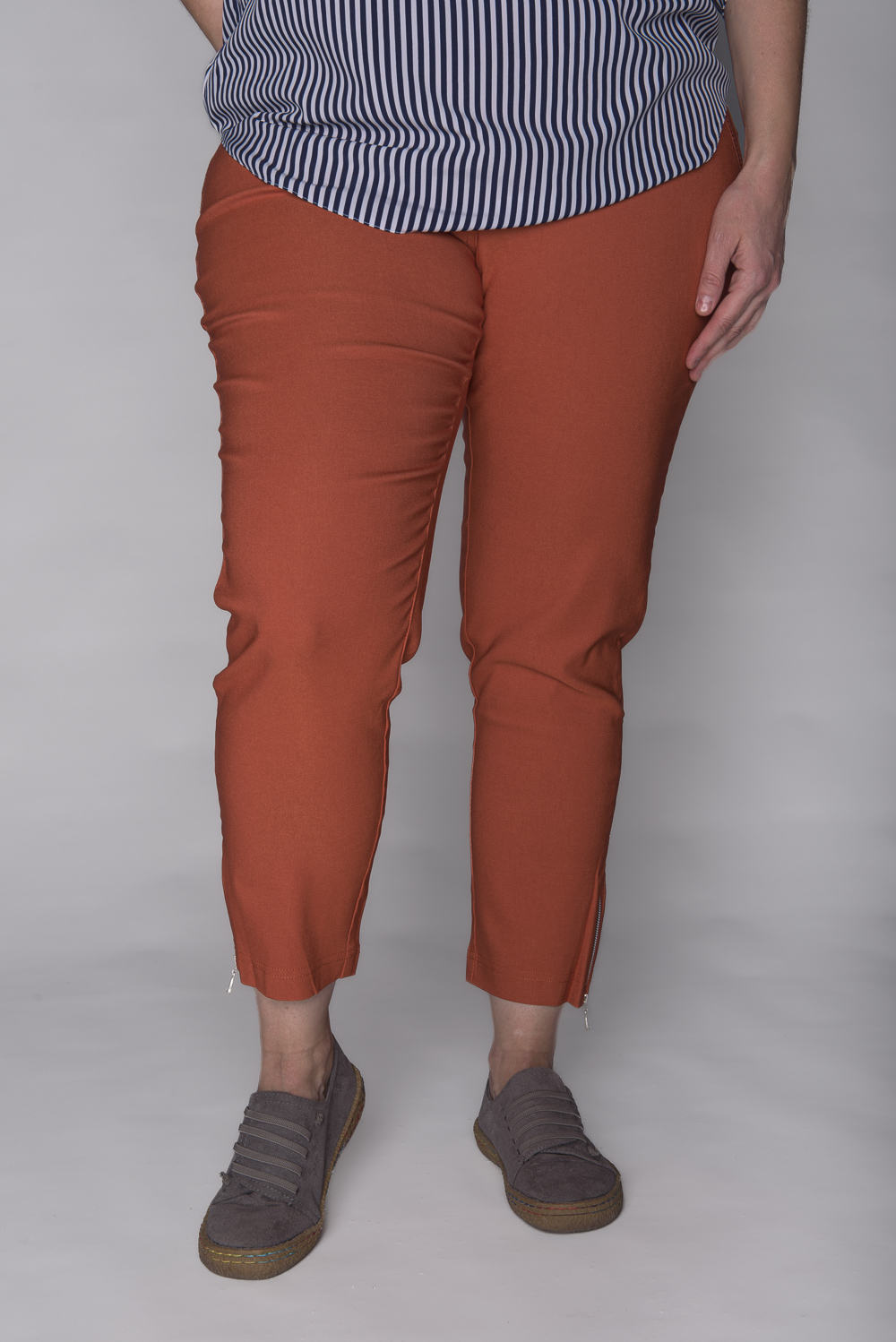 Spodnie CEVLAR z zameczkami kolor rudy