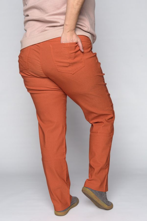 Spodnie CEVLAR prosta nogawka kolor rudy