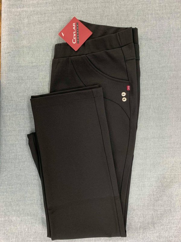 Spodnie ciepłe Cevlar Miya 02 prosta nogawka kolor czarny