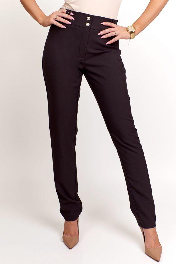 Klasyczne spodnie Anet kolor czarny plus size XXL