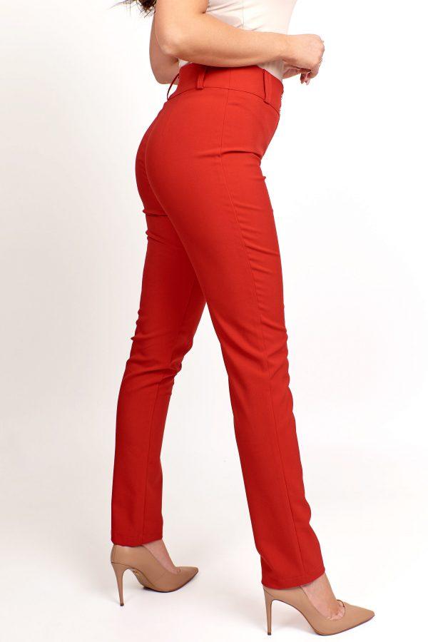 Klasyczne spodnie Anet kolor czerwony plus size XXL