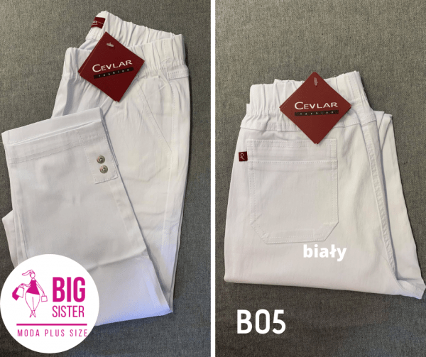 Spodnie Cevlar B05 długość 3/4 kolor biały