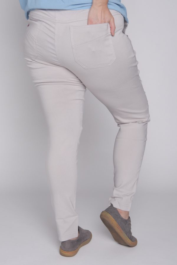 Spodnie z bengaliny Cevlar B09 nogawka zwężana kolor jasny gołąb