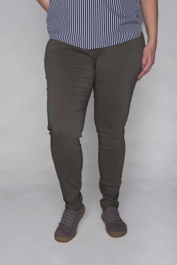 Spodnie CEVLAR zwężona nogawka kolor khaki