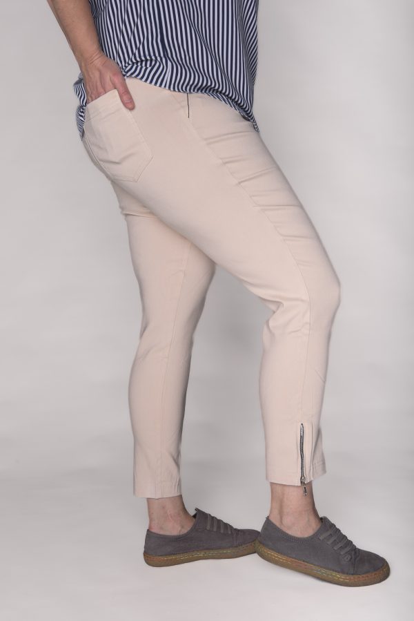 Spodnie CEVLAR z zameczkami kolor jasny beż