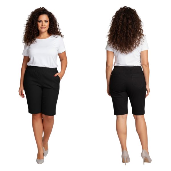 Bermudy CEVLAR długość do kolan czarne