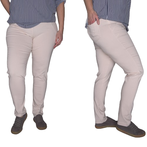 Spodnie CEVLAR zwężona nogawka kolor jasny beż