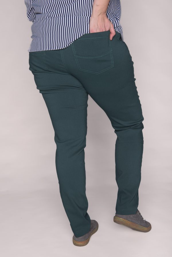 Spodnie CEVLAR zwężona nogawka kolor malachit