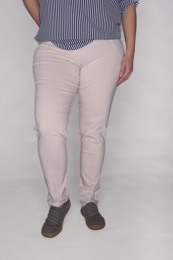 Spodnie CEVLAR zwężona nogawka kolor jasny beż