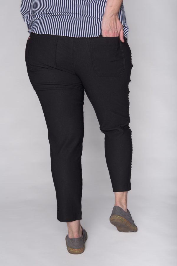 Spodnie CEVLAR z lamówką kolor czarny