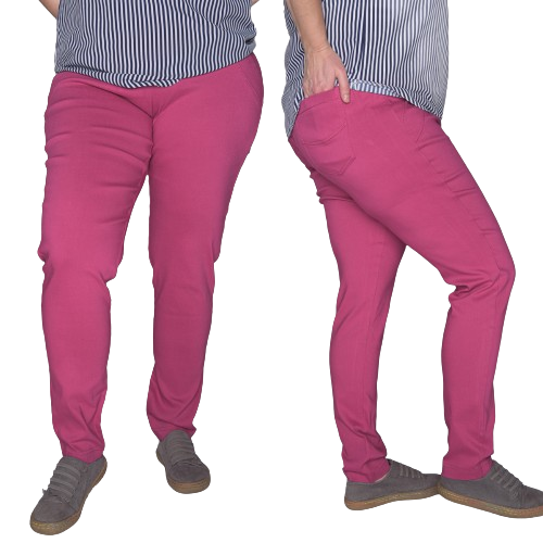Spodnie CEVLAR zwężona nogawka kolor fuksja