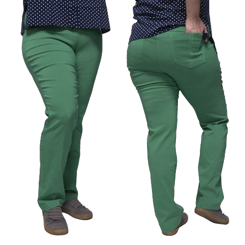Spodnie CEVLAR prosta nogawka kolor soczysta trawa