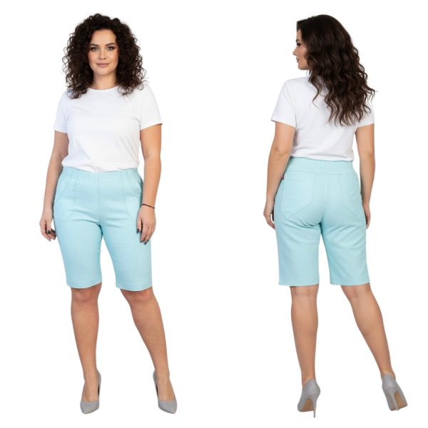 Bermudy CEVLAR długość do kolan kolor baby blue