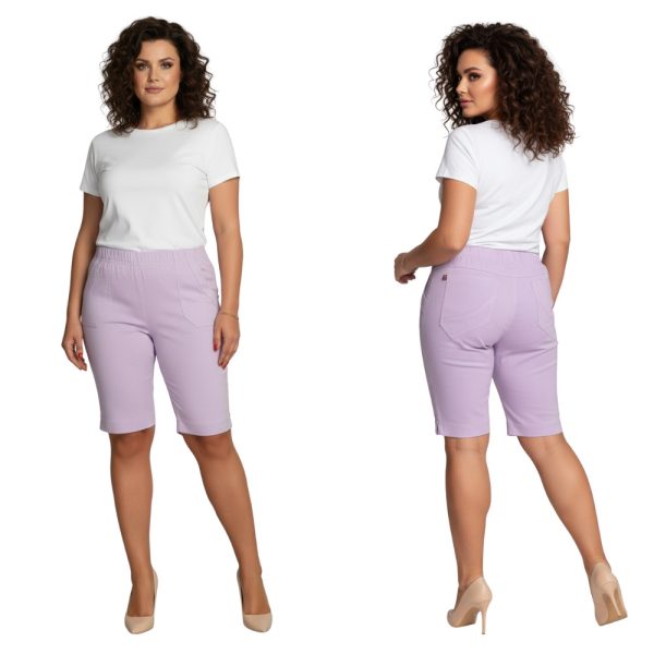 Bermudy CEVLAR długość do kolan kolor lilac