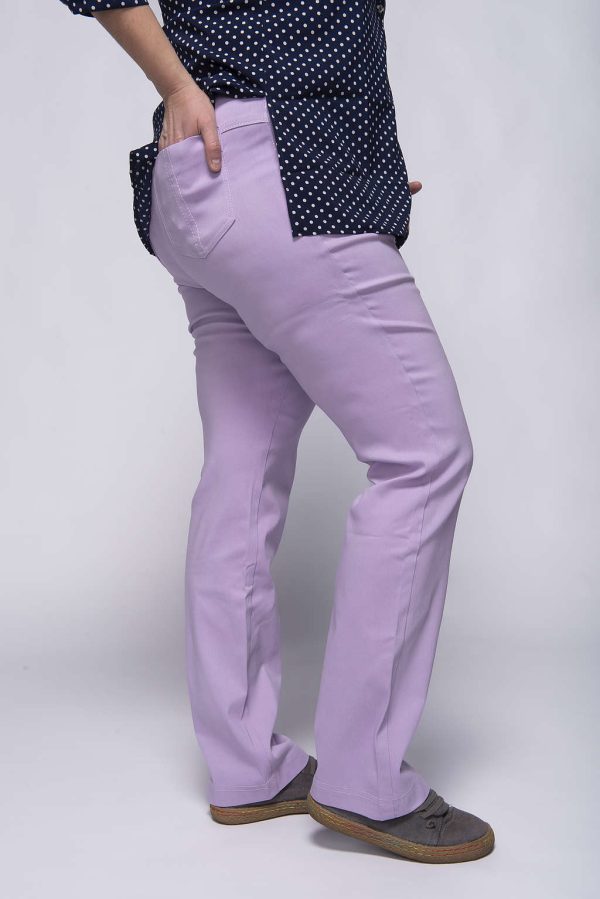 Spodnie CEVLAR prosta nogawka kolor lilac